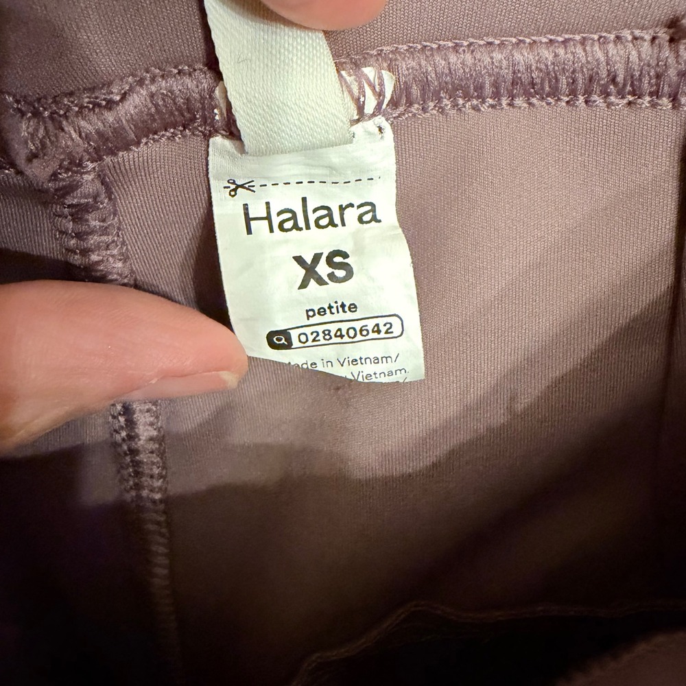 Halara Mauve High Waisted Pleated Wide Leg Trousers XS Petite 02840642 - Picture 3 of 6